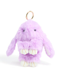 Kids Purple Polyester Bunny Key Chain - link has visual effect only