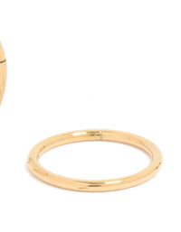 Gold Plated Surgical Steel 10 MM Thick Sleeper Earrings - link has visual effect only