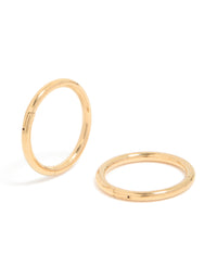 Gold Plated Surgical Steel 8 MM  Thick Sleeper Earrings - link has visual effect only