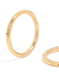 Gold Plated Surgical Steel 8 MM  Thick Sleeper Earrings - link has visual effect only