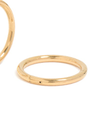 Gold Plated Surgical Steel 8 MM  Thick Sleeper Earrings - link has visual effect only