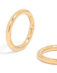 Gold Plated Titanium 6MM Thick Sleeper Earrings - link has visual effect only