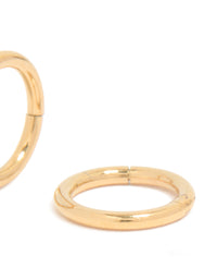 Gold Plated Titanium 6MM Thick Sleeper Earrings - link has visual effect only