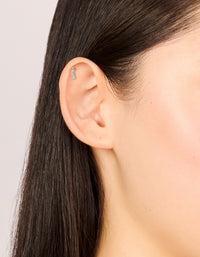 Titanium Cubic Zirconia Flower Drop Flat Back Studs 3- Pack - link has visual effect only