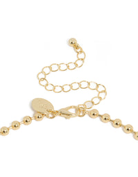 Gold Plated Double Cubic Zirconia Teardrop Pendant Necklace - link has visual effect only