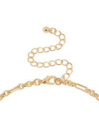 Mixed Metal Plated Diamante Cluster Drop Necklace - link has visual effect only