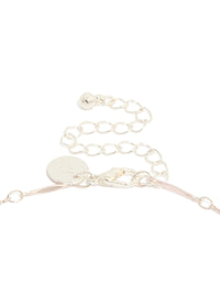 Silver Plated Cubic Zirconia Teardrop Charms Necklace - link has visual effect only
