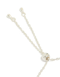 Silver Plated Blue Cubic Zirconia Large Bezel Trio Toggle  Bracelet - link has visual effect only