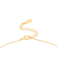 Designed with a cross pendant necklace featuring cubic zirconia, sterling silver, and gold plated material clasp detail view - link has visual effect only