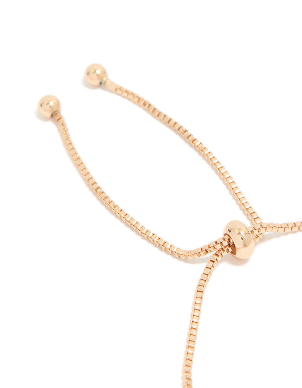 Gold Pink & Green Mismatched Cubic Zirconias Toggle Bracelet