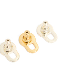 Mixed Metal Lobe Lifter Earrings 2-Pack - link has visual effect only