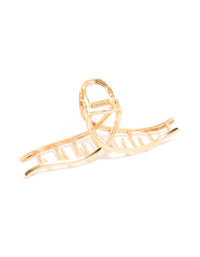Gold Wavy Claw Clip - link has visual effect only