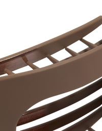 Chocolate Brown Matte Flat Oval Claw Clip - link has visual effect only