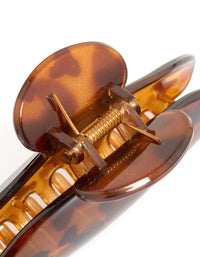 Tortoiseshell Arched Claw Clip - link has visual effect only