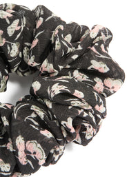 Scattered Flower Printed Statement Scrunchie - link has visual effect only