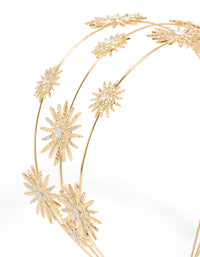 Gold Diamante Triple Layered Celestial Headband - link has visual effect only
