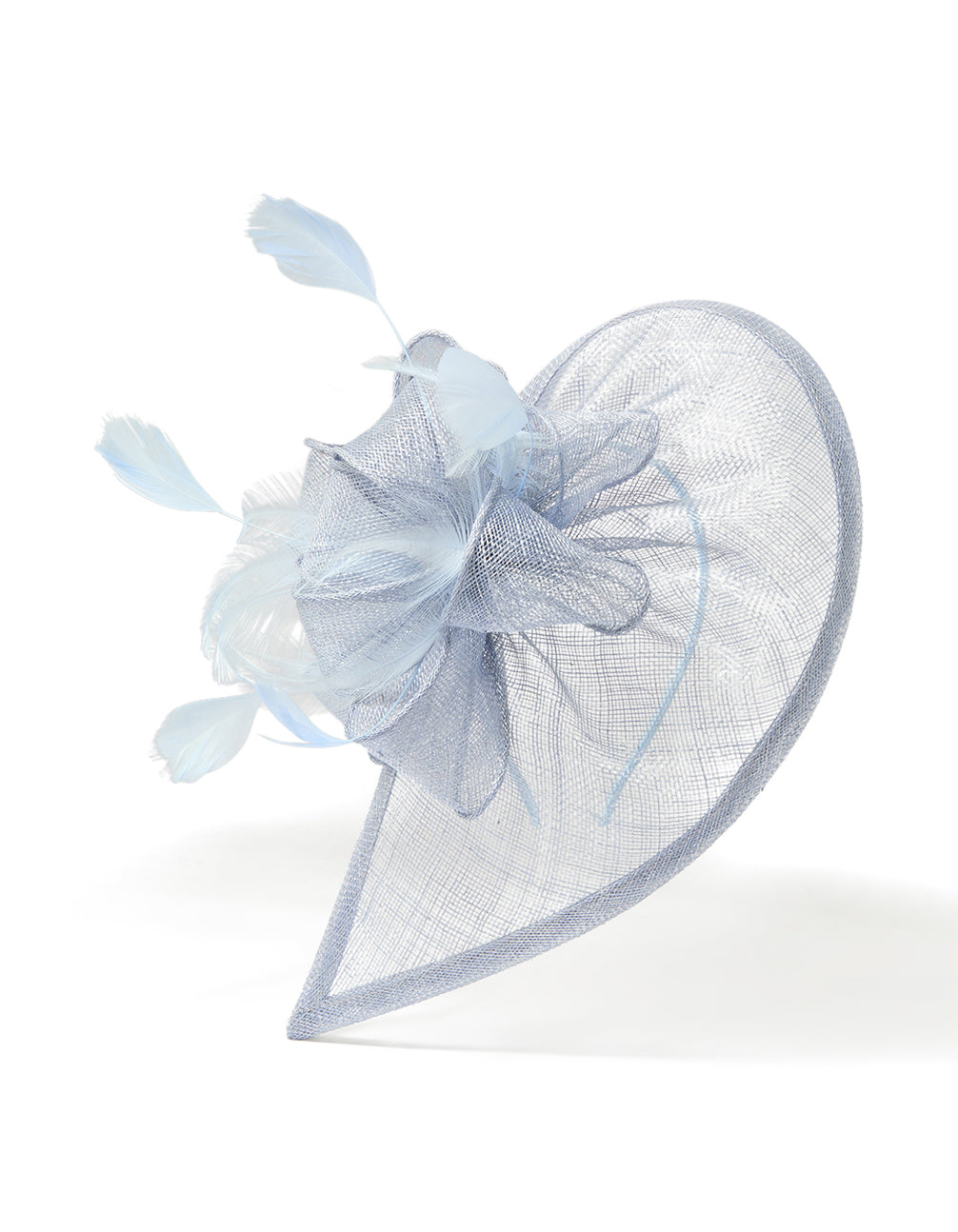 Blue Mesh Rose Fascinator