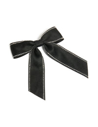 Black Diamante Edge Bow Clip - link has visual effect only