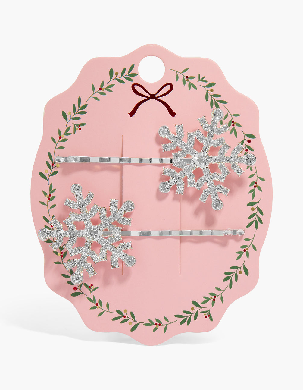 Silver Snowflake Hair Pins