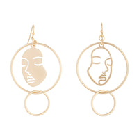 Gold Shadow Inverse Earrings - link has visual effect only