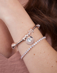 Rose Gold Multi Bead Bracelet - link has visual effect only