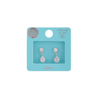 Teardrop Sterling Silver Drop Earrings - link has visual effect only