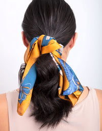 Mustard Luxe Horse Scarf - link has visual effect only