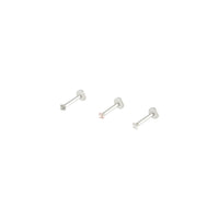 Silver Classic Labret Earring Pack - link has visual effect only