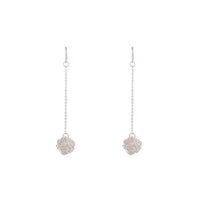 Silver Wire Wrap Ball Drop Earrings - link has visual effect only