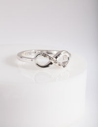 Silver Diamante Infinity Ring - link has visual effect only