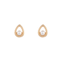Textured Pearl Teardrop Earrings - link has visual effect only