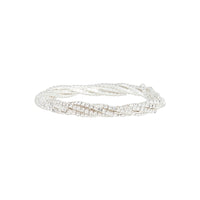 Silver Cup Chain Twist Bracelet - link has visual effect only
