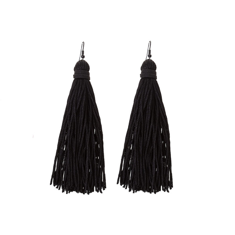 Black Tassel Earrings Lovisa