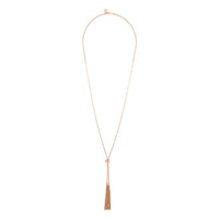 Gold Lariat Knot & Tassel Necklace - link has visual effect only