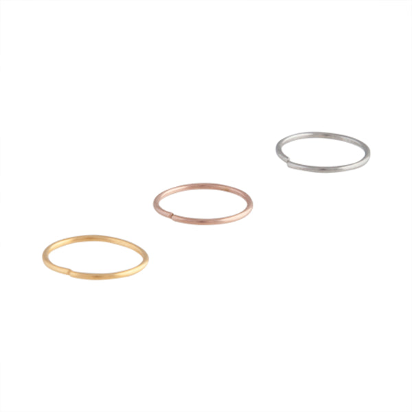 Gold Silver Rose Gold Classic Nose Ring - Lovisa