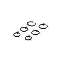 Black Faux Body Rings 7-Pack - link has visual effect only