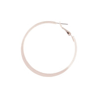 Rose Gold 5cm Flat Edge Hoop Earrings - link has visual effect only