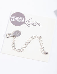 Silver Necklace Extension Chain - link has visual effect only