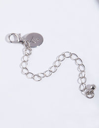 Silver Necklace Extension Chain - link has visual effect only