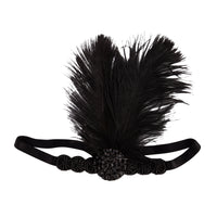Black Gunmetal Feather 20's Headband - link has visual effect only