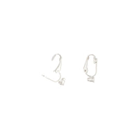 Silver Clip On Stud Earrings Converters - link has visual effect only