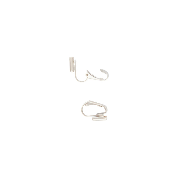 Silver Clip On Vertical Drop Earrings Converters