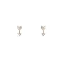 Rhodium Arrow Diamante Stud Earrings - link has visual effect only