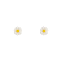 White Daisy Love Stud Earrings - link has visual effect only