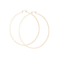 Polished Gold Large Hoop Earrings - link has visual effect only