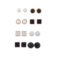 Glitter Shape 8-Pack Stud Earring - link has visual effect only