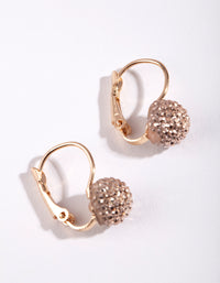 Gold Mini Sparkle Ball Drop Earrings - link has visual effect only