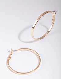 Gold 40mm Hoop Earrings - link has visual effect only