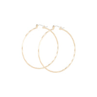 Gold Diamond Cut Hoop Earrings - link has visual effect only
