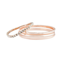 Rose Gold Shiny Duo Bangle 5-Pack - link has visual effect only